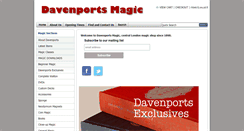 Desktop Screenshot of davenportsmagic.co.uk