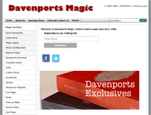Tablet Screenshot of davenportsmagic.co.uk